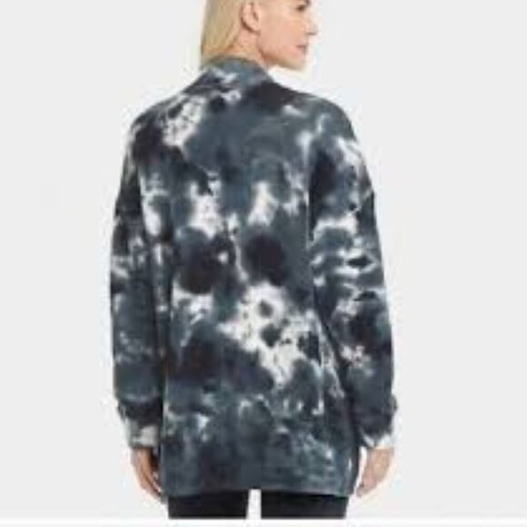 JoyLab French Terry Tie Dye Soft Cozy Open Front Cardigan Women's Size XS - Picture 8 of 8